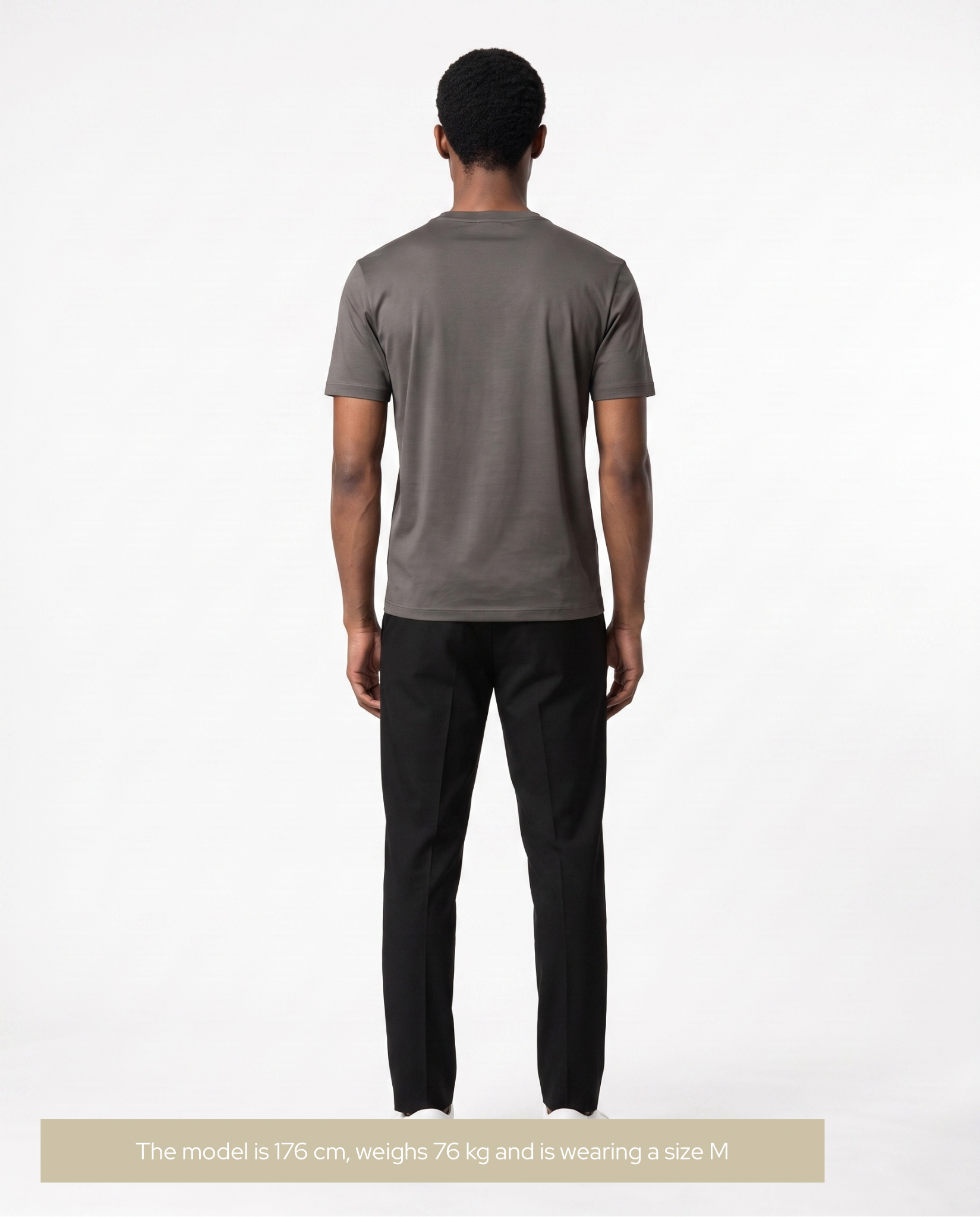 Mercerised Cotton T-Shirt Dark Grey