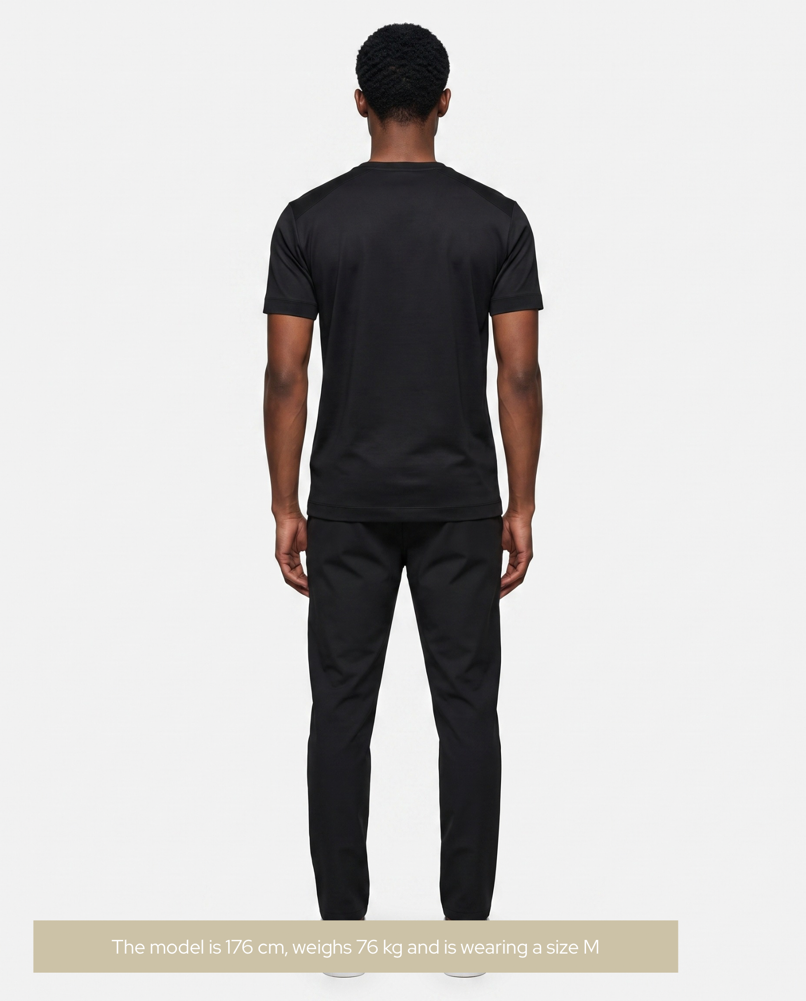 Mercerised Cotton T-Shirt Black
