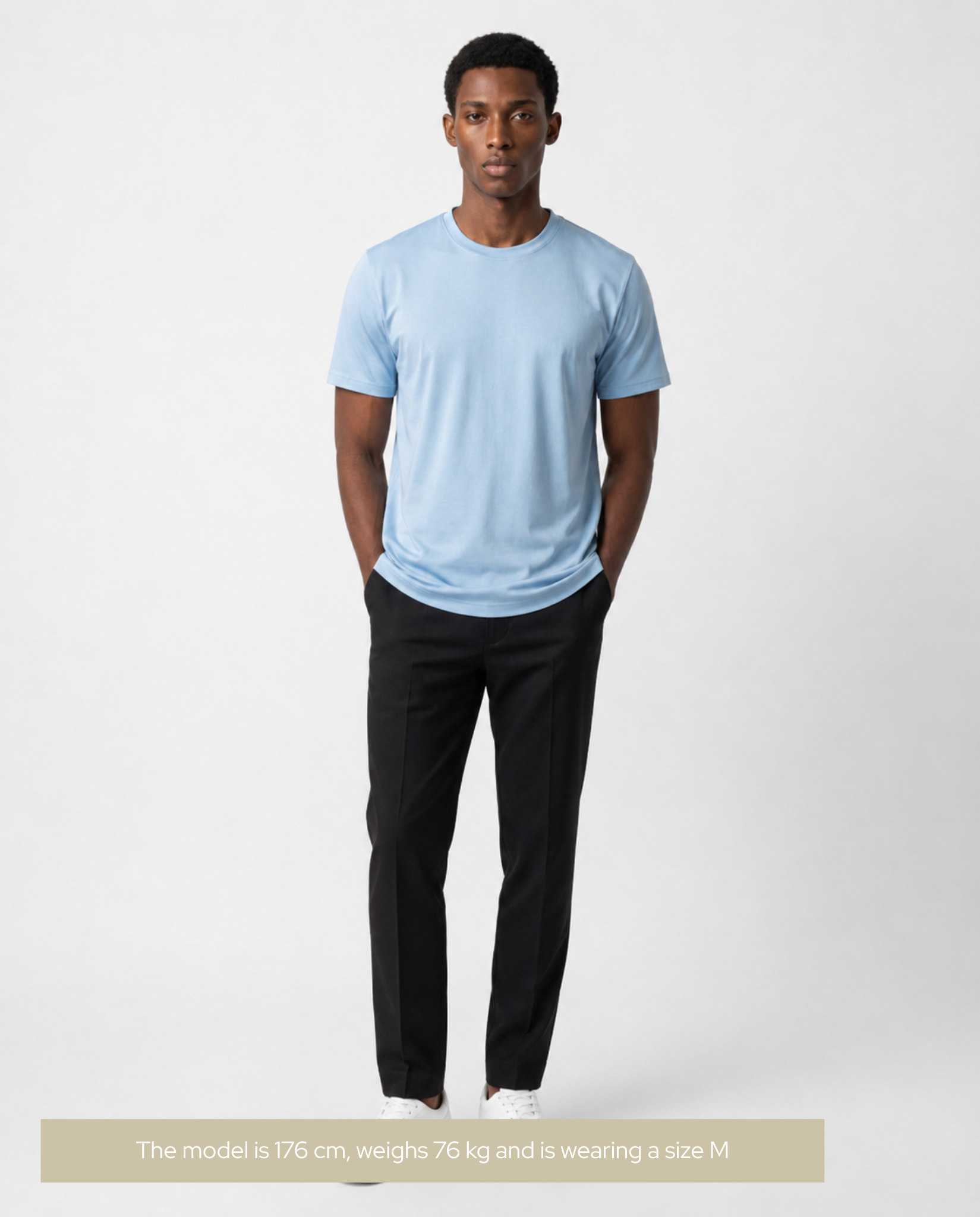 Mercerised Cotton T-Shirt light Blue