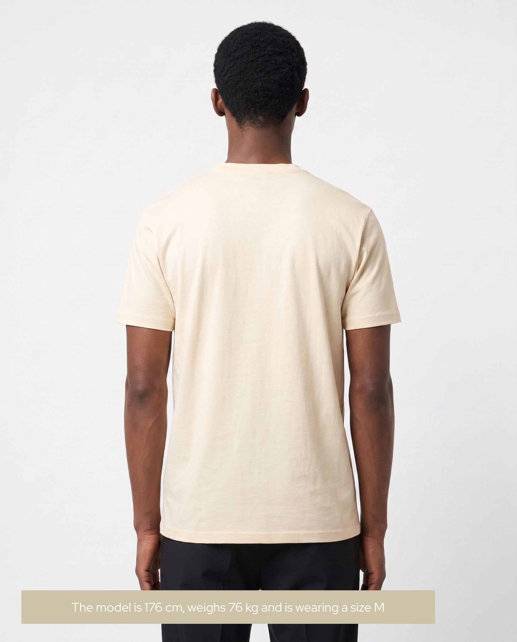 Mercerised cotton T-shirt Beige