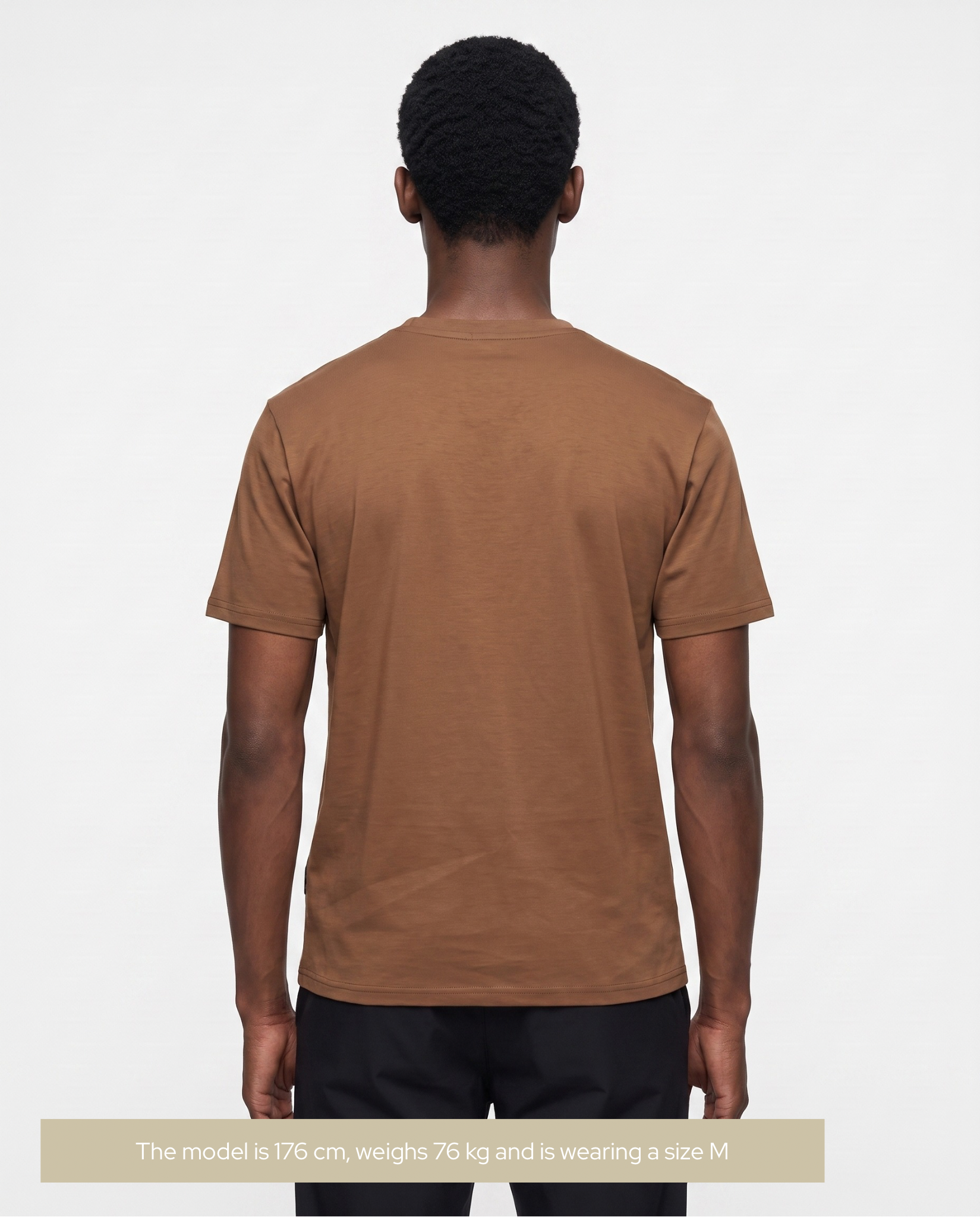 Mercerised Cotton T-Shirt Brown