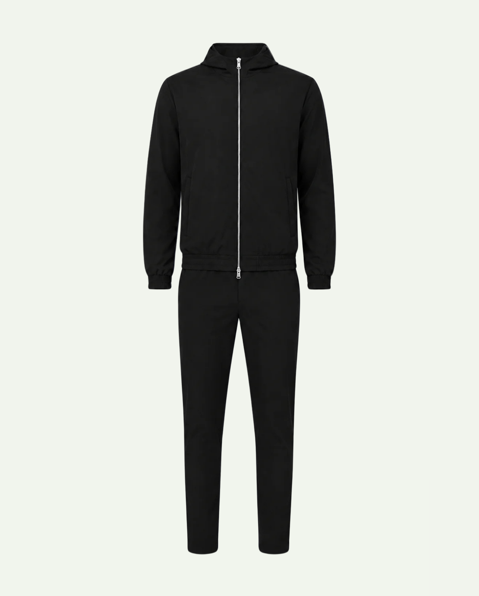 Hooded Tech Suit Black