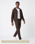 Hooded Tech Suit Brown
