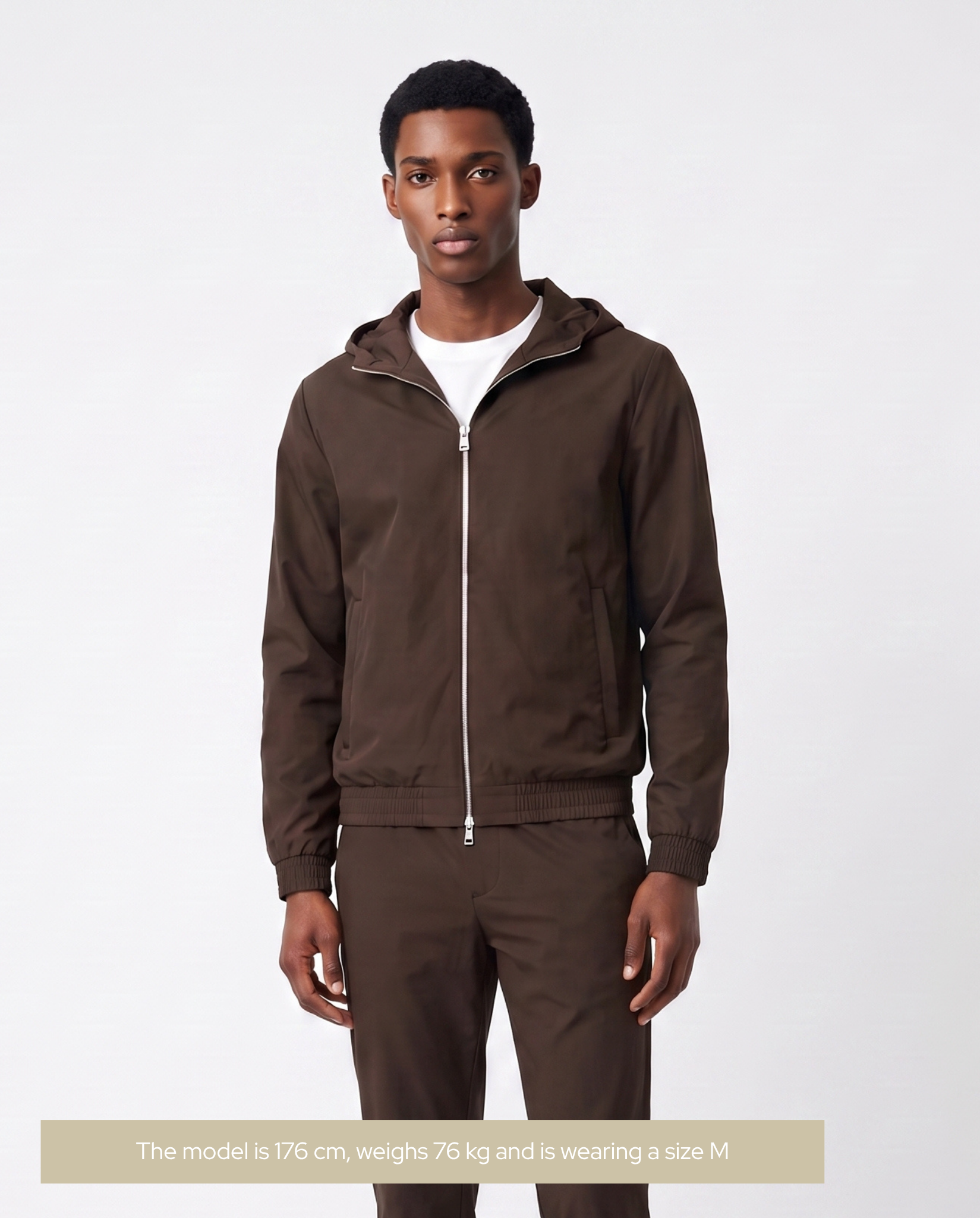 Hooded Tech Suit Brown