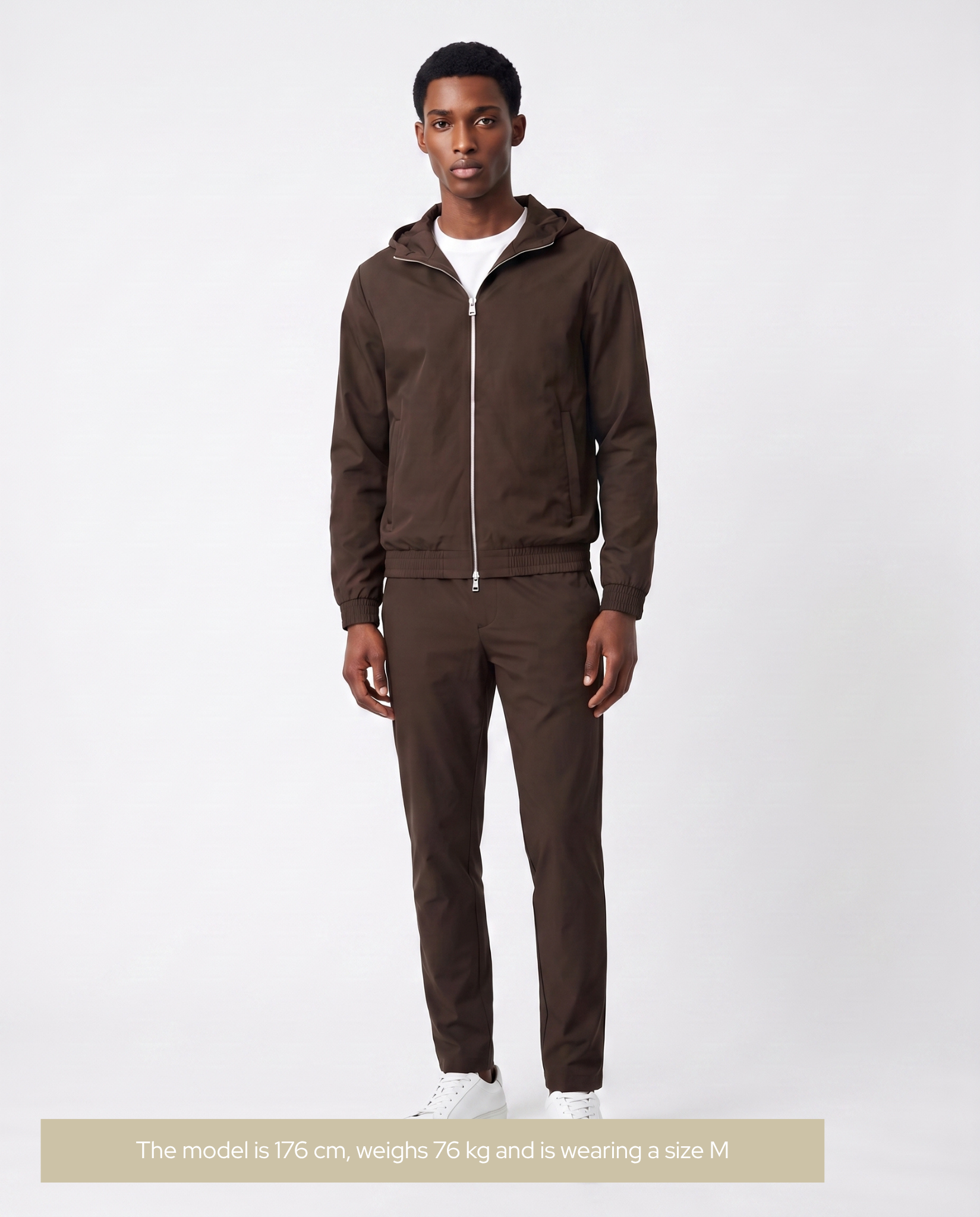 Hooded Tech Suit Brown