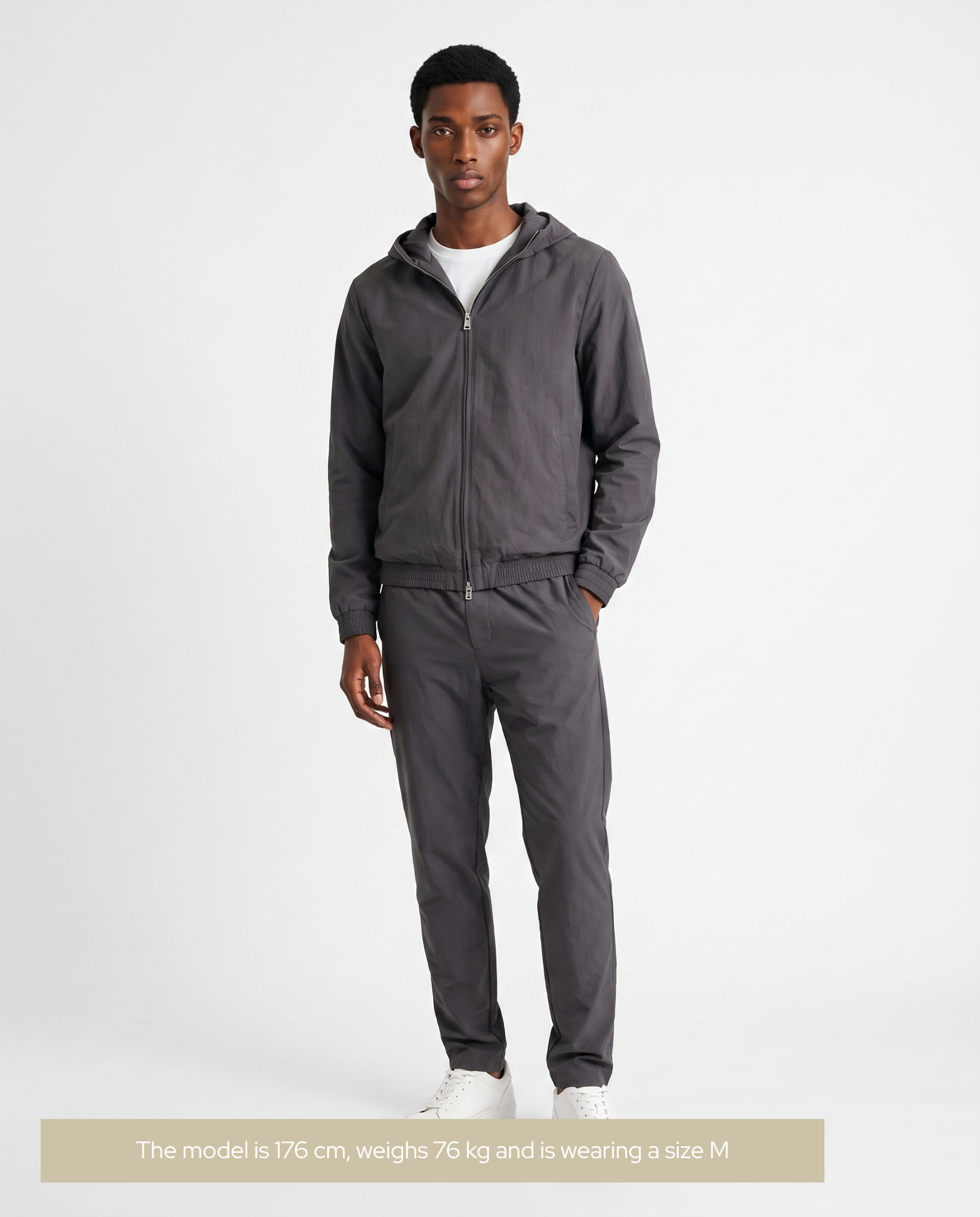 Hooded Tech Suit Dark Grey