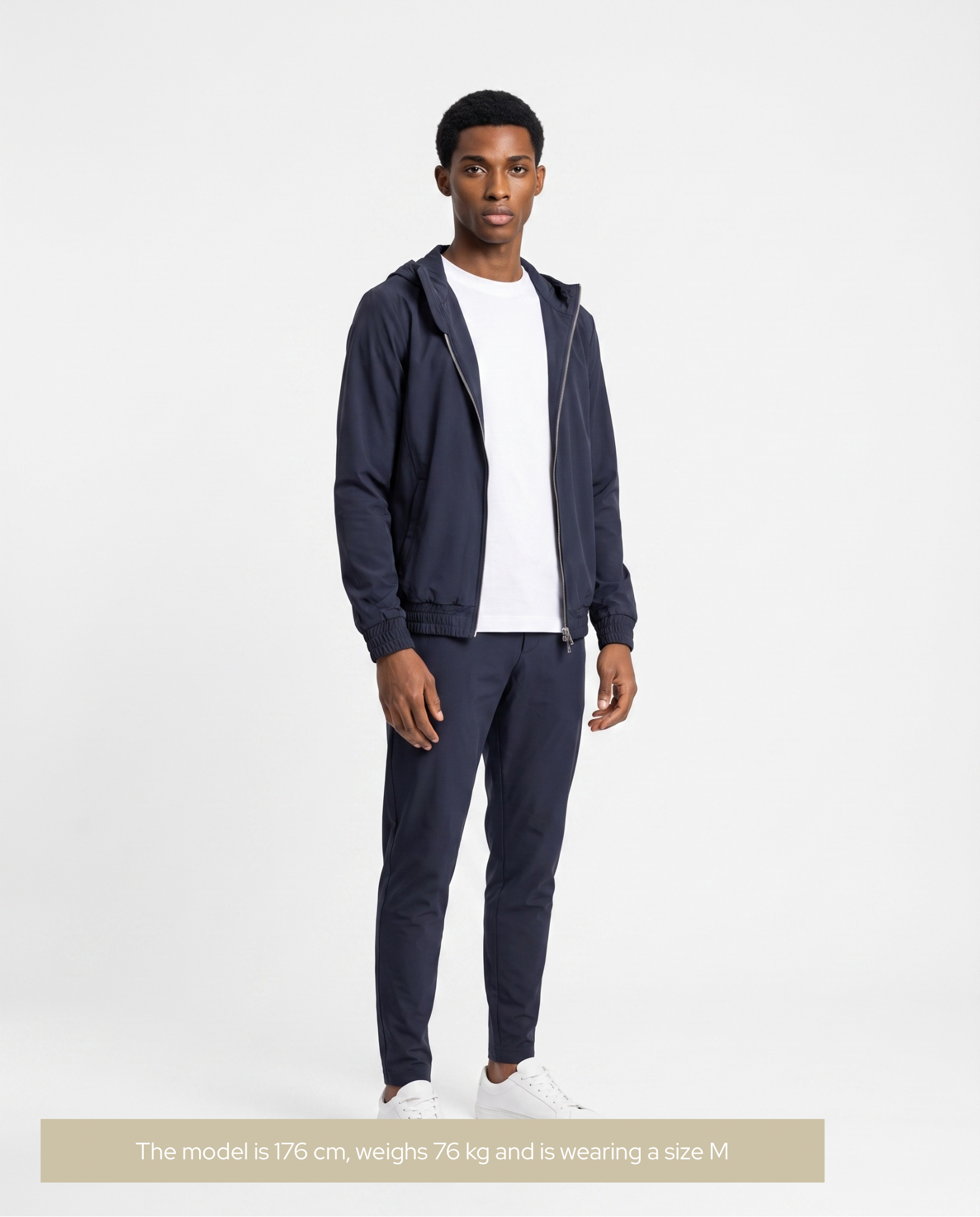 Hooded Tech Suite Navy