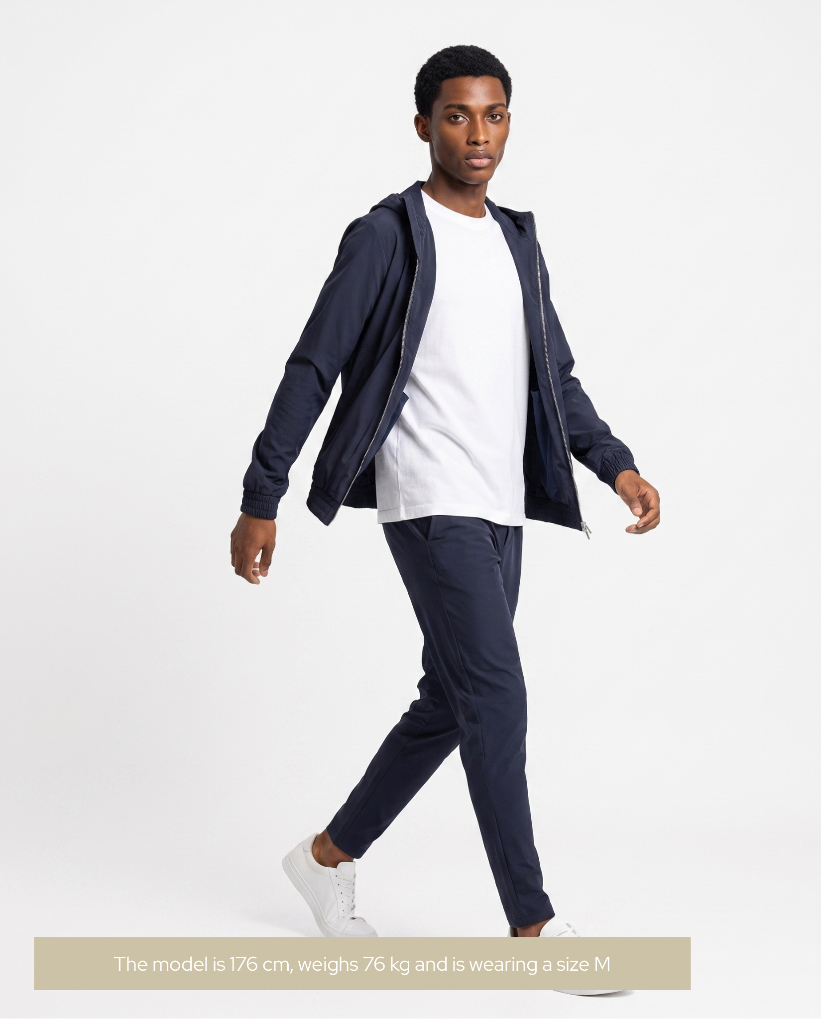 Hooded Tech Suite Navy