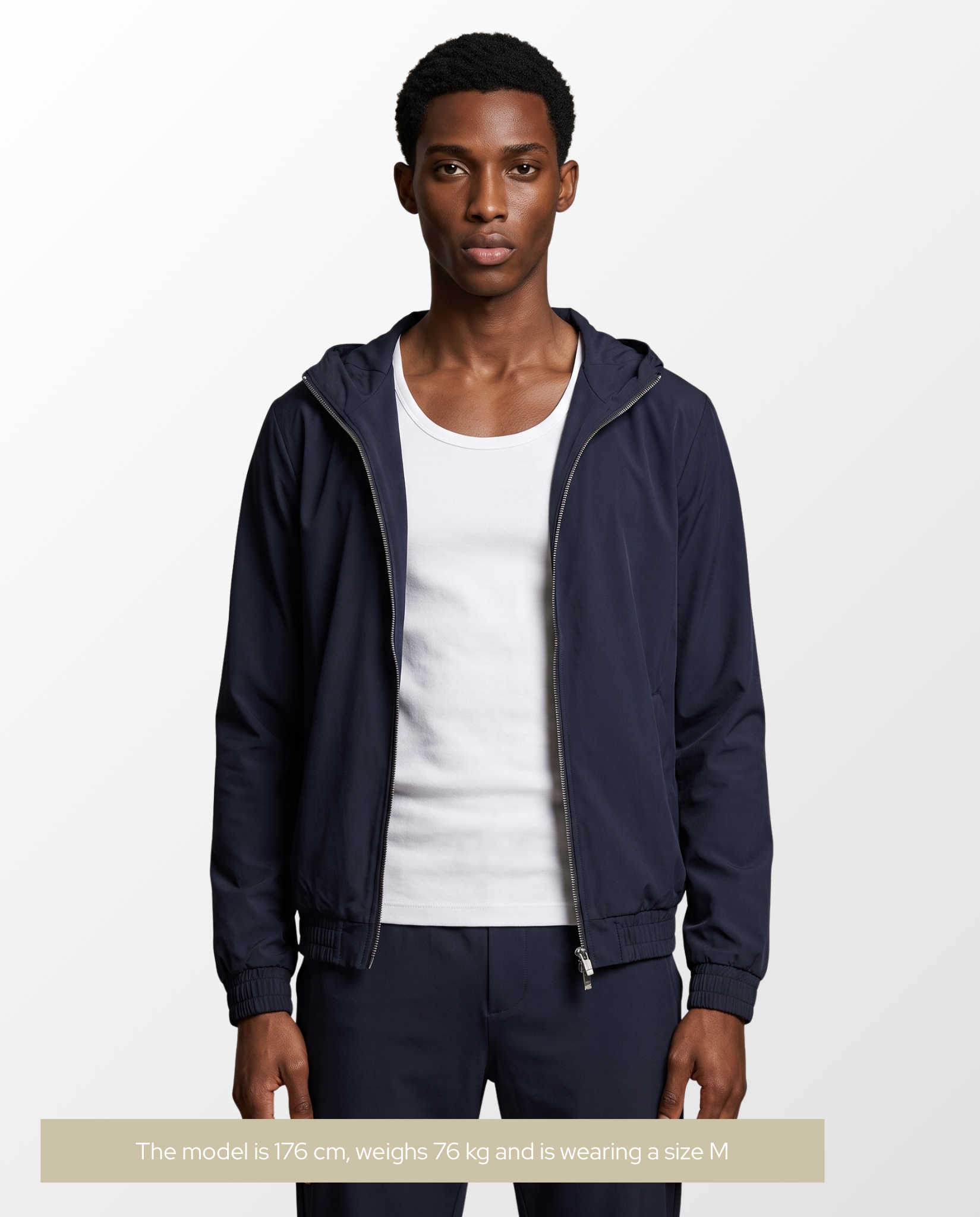 Hooded Tech Suite Navy