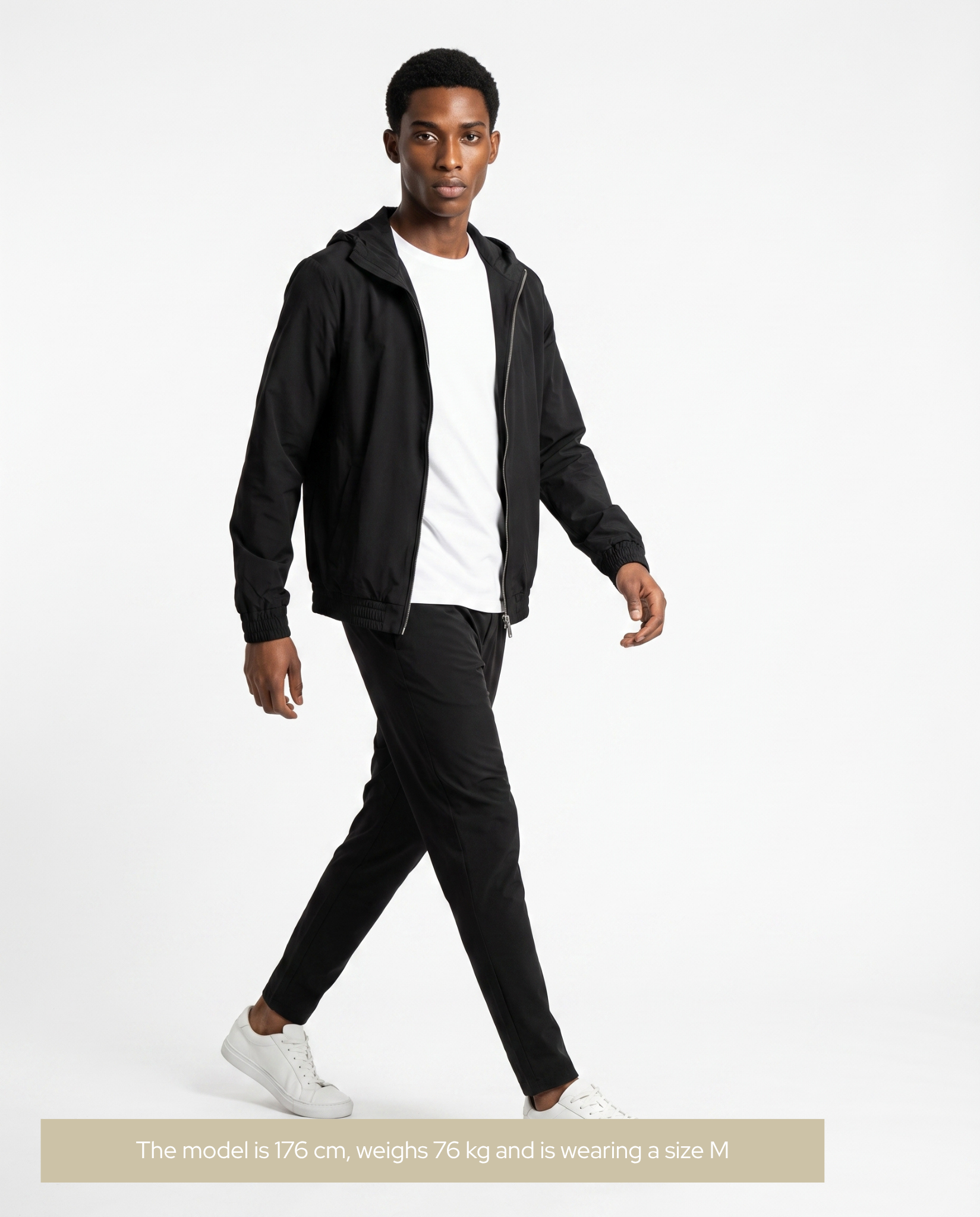 Hooded Tech Suit Black
