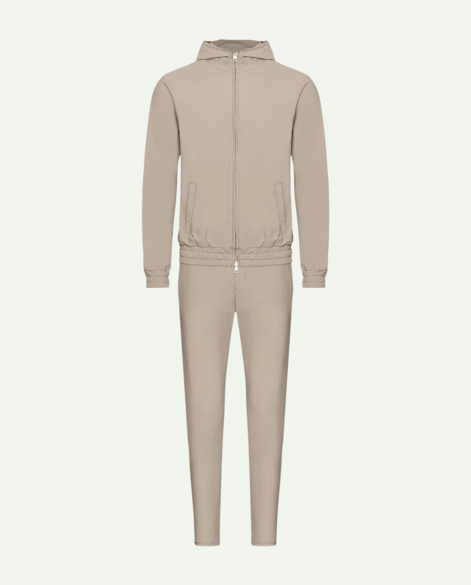 Hooded Tech Suit Beige