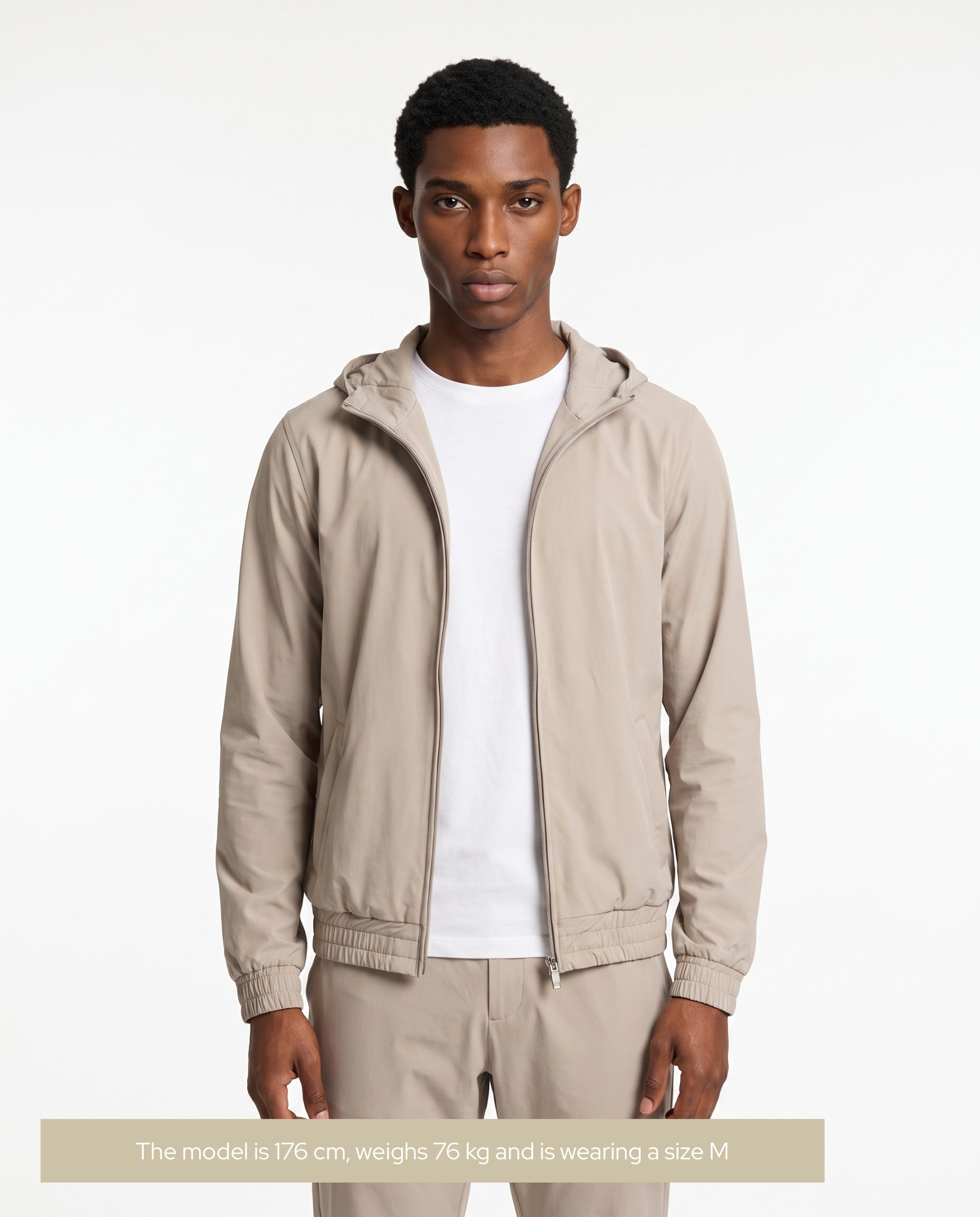 Hooded Tech Suit Beige