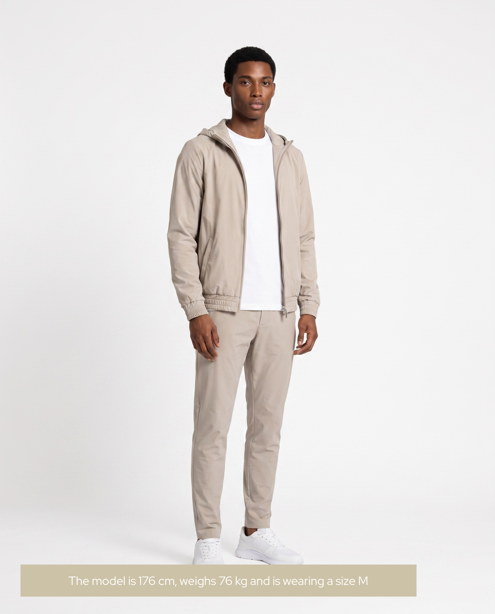 Hooded Tech Suit Beige