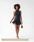 Polkadot Dress Black