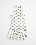 Polkadot Dress White