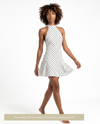 Polkadot Dress White
