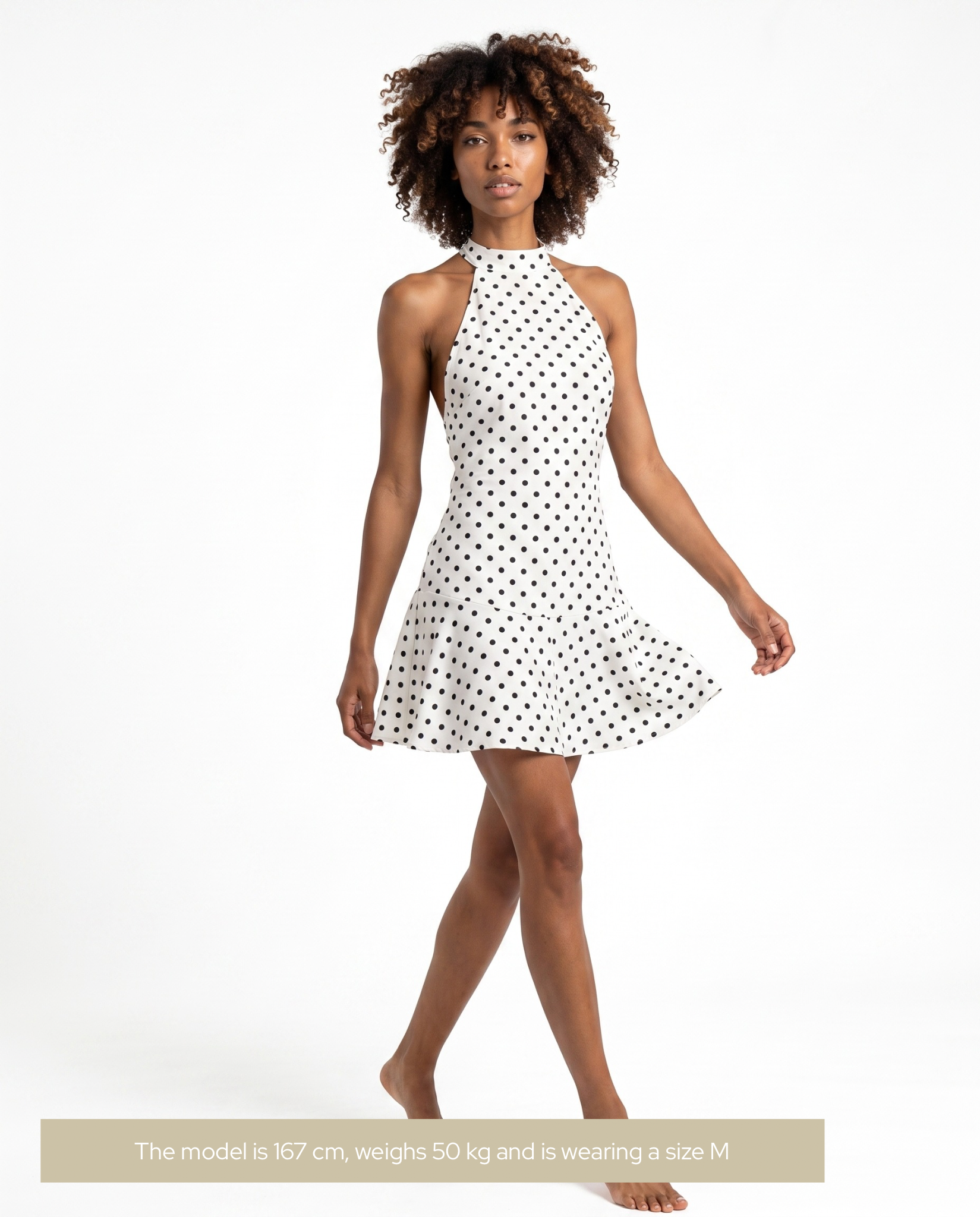 Polkadot Dress White