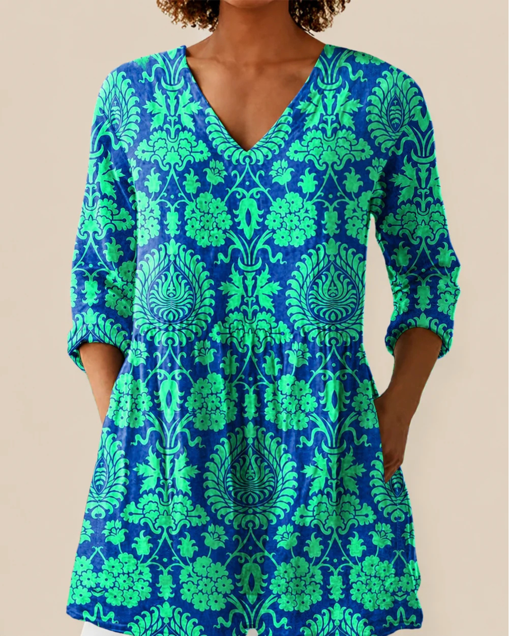 Sonja | Lange Blouse met opvallend patroon