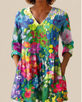 Sonja | Lange Blouse met opvallend patroon