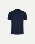 Mercerised Cotton T-Shirt Navy