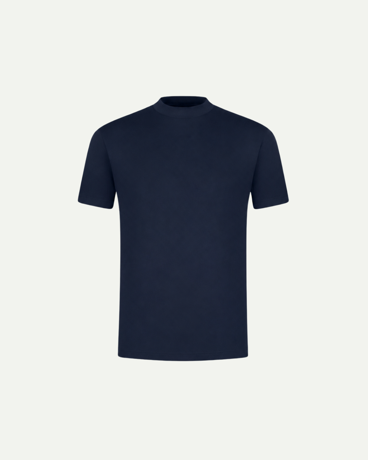 Mercerised Cotton T-Shirt Navy