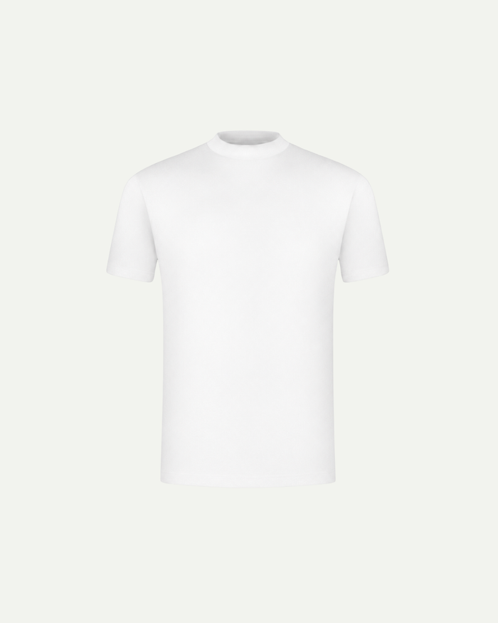 Mercerised Cotton T-Shirt White