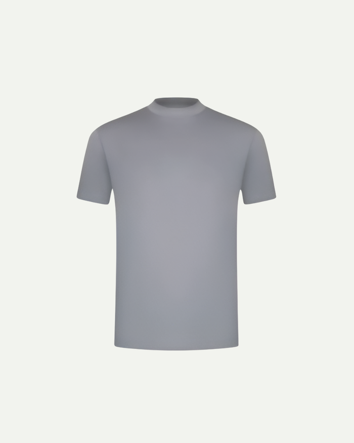 Mercerised Cotton T-Shirt Grey