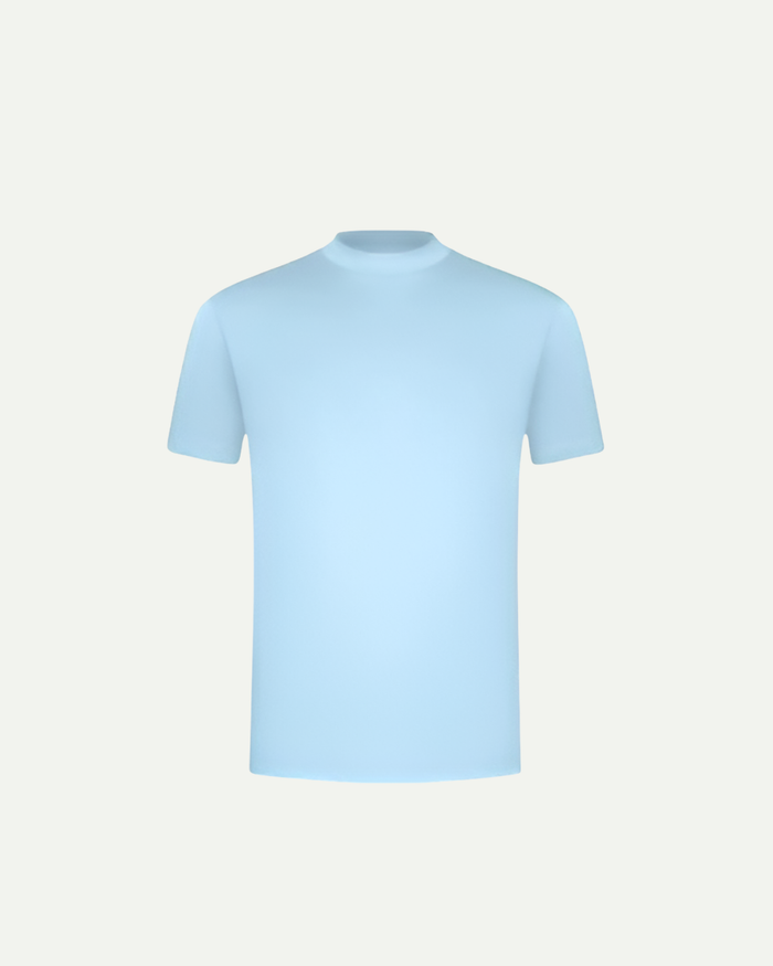 Mercerised Cotton T-Shirt light Blue